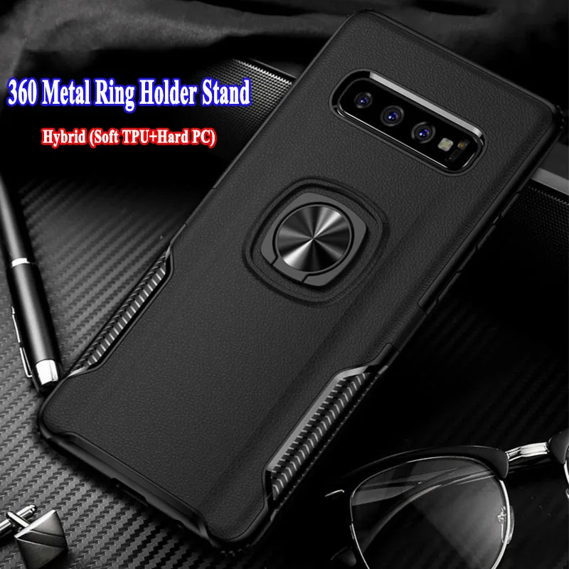 Противоударный металлический кронштейн чехол для Samsung Galaxy S8 S9 S10 Plus S10E 5G Note 8 9 10