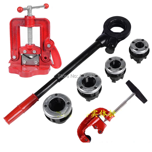 multifunction 1 / 2,3 / 4,1.2,1 inch manual threading machine sets