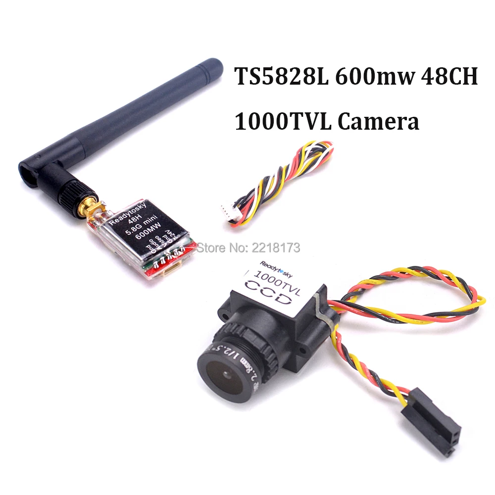 

5.8G 600mw TS5828 /TS5828L 48ch Transmitter FPV Mini 1000TVL CCD 1/3 110 Degree 2.8mm Lens Mini FPV Camera NTSC PAL Switchable