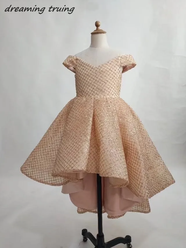 rose gold girls dresses