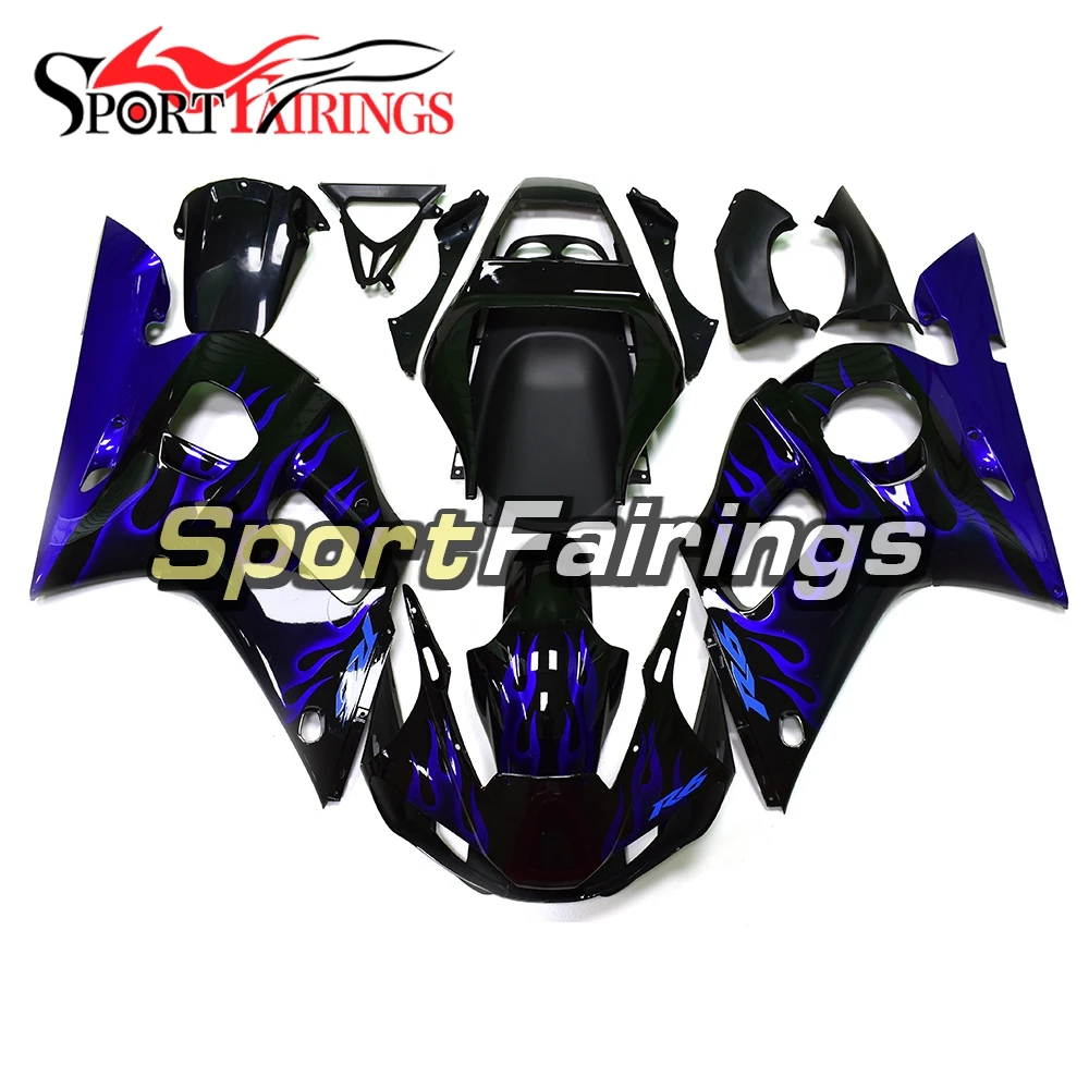Обтекатели для мотоцикла Yamaha YZF600 R6 98-02 1998 1999 2000 2001 2002 ABS обтекатели кузова синие