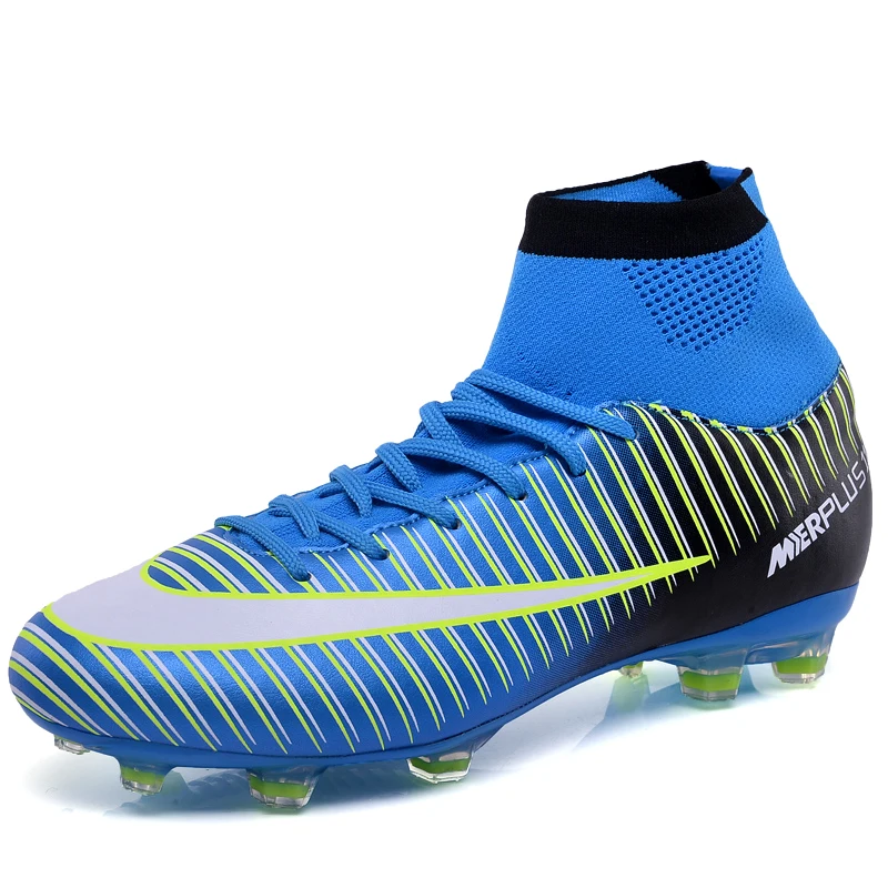 

FANCIHAWAY Football Boots Superfly FG High Ankle Soccer Shoes Wearable Outdoor Sock Cleats Sport Sneakers