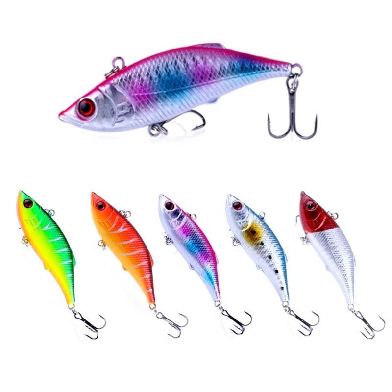 

5pcs 7.5cm 10g Rattlin VIB Fishing Lure Vibration Bait Carp Trout Perch Fishing Tackles Artificial Bait Pesca Wobblers