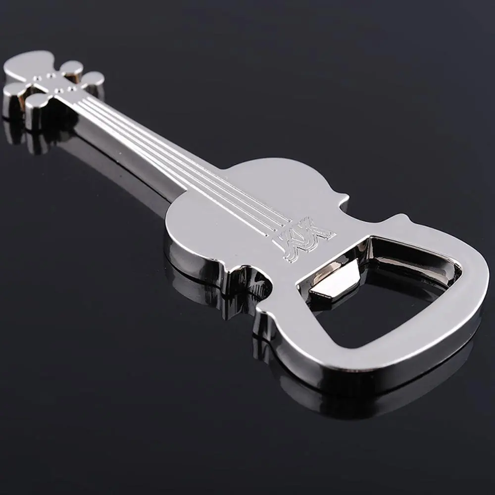 New Guitar Shape Keychain Pendant Bottle Openerin Openers from Home