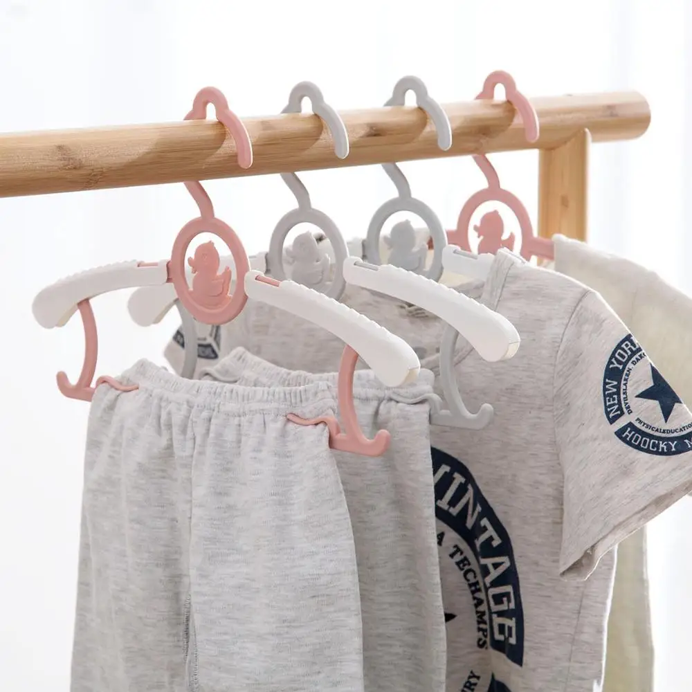 5 шт. портативная вешалка для одежды Детская противоскользящая одежда сушильная машина детские вешалки расширяемая сушилка для одежды домашняя