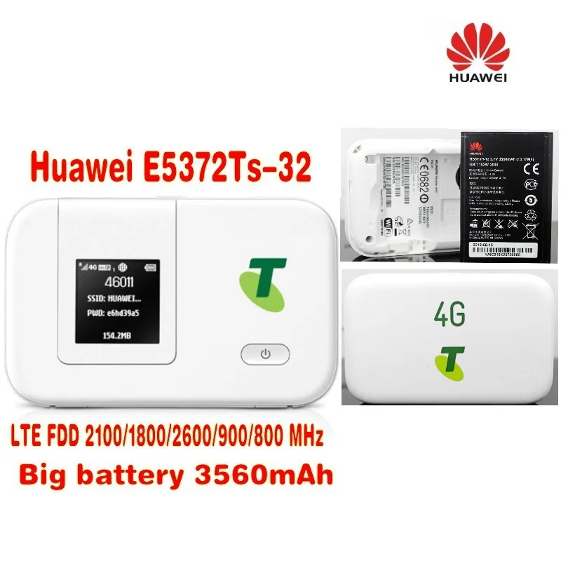 Новый и оригинальный беспроводной маршрутизатор huawei 4g lte E5372Ts 4G wifi точка доступа +