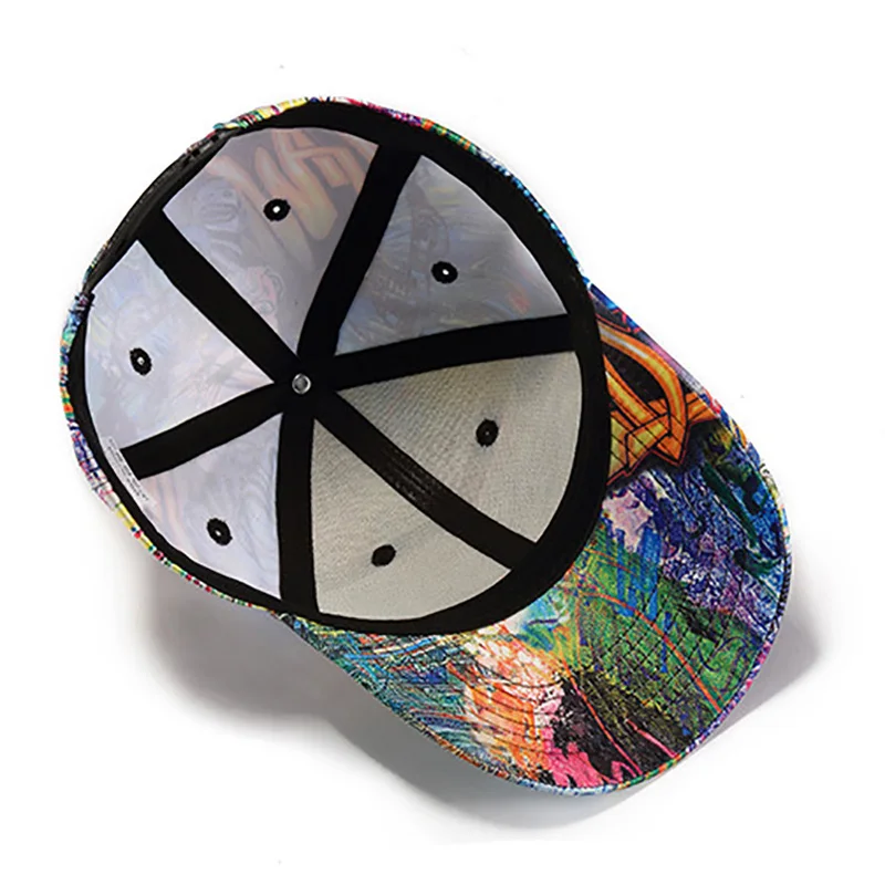 Man Baseball Cap Graffiti Embroidery Hip Hop Unisex Snapback Teenage Outdoor Dance Hat Adjustable Sport Caps Casquette (4)