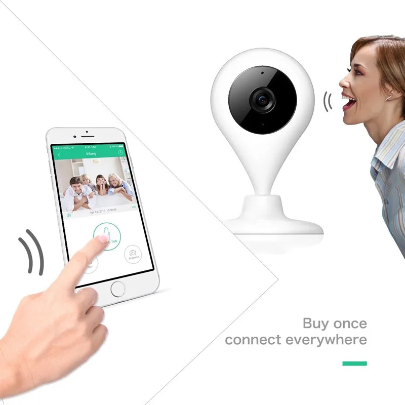 WLSES babyfoon камера Wi Fi видеокамера нянечки 720P домашняя Камера Безопасности ip ИК
