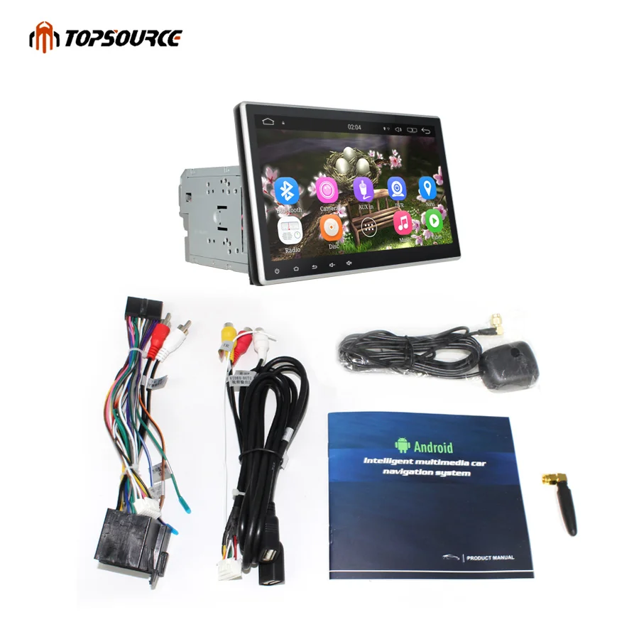 TOPSOURCE автомобильный мультимедийный плеер Универсальный Android 6 0 2 Din 10 1 дюймов