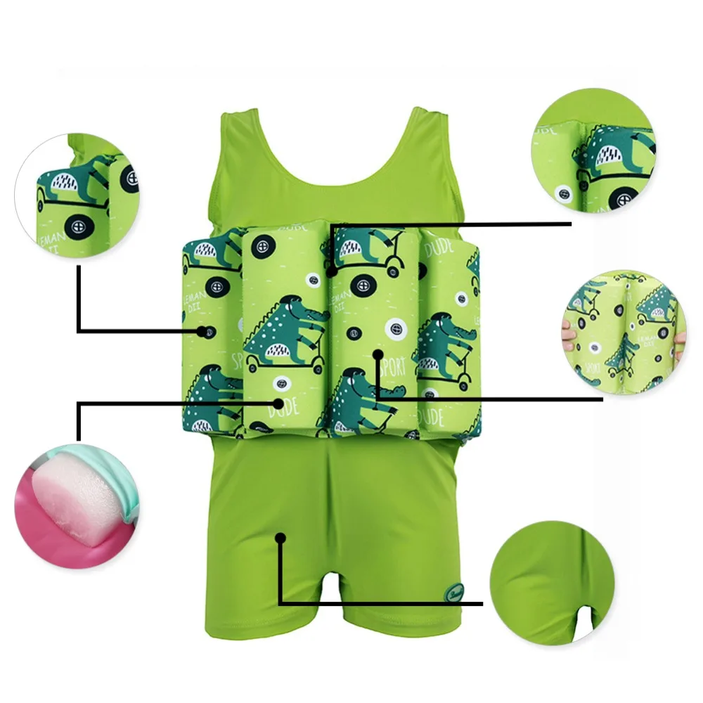 Girls Swimsuits Child Swimming Trunks Shorts Children's Swimwear Kids Buoyancy Swimsuit Baby Boys Girls Swim Vest