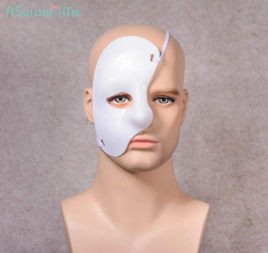 

Phantom of the Opera Stage Show Drama Props Plastic Half Face One-eyed Multicolor Mask Festival Party Supplies