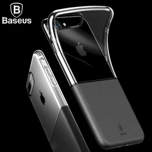 BASEUS 2 в 1 мягкой ТПУ Жесткий Чехол для iPhone 7 Plus Ultra Slim телефона чехол для iPhone 7 Plus защитный Coque принципиально