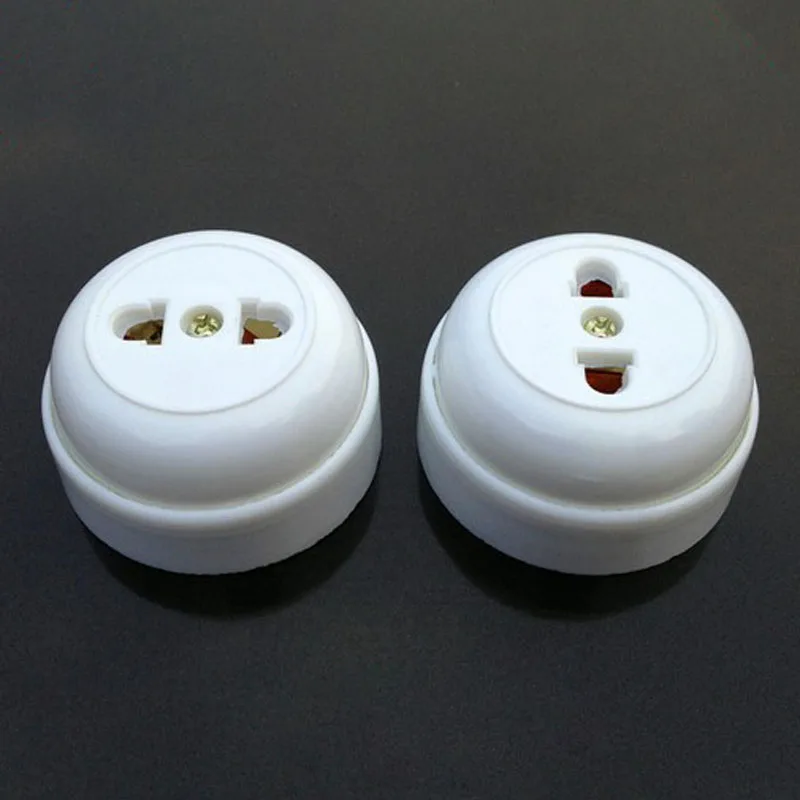 30pcs Retro Wall Electrical Socket Surface Mounted Desk Socket Power