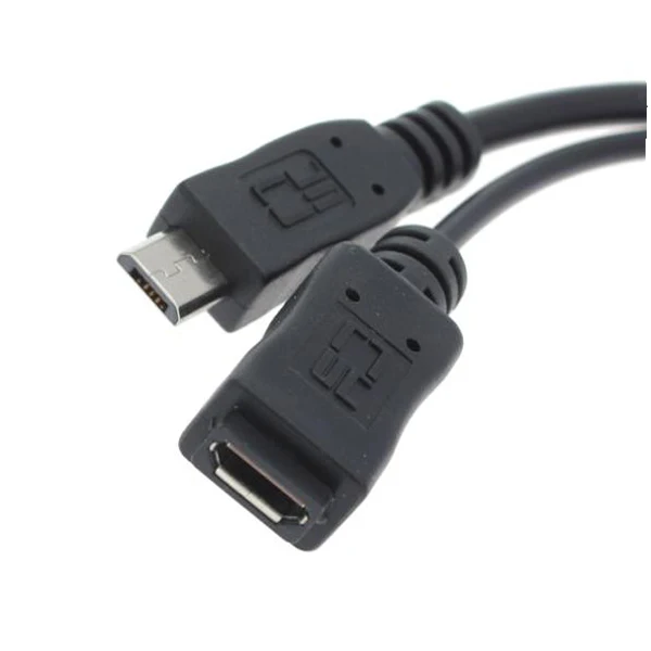 2 в 1 OTG Micro USB хост мощность Y сплиттер USB адаптер к Micro 5 Pin мужской женский кабель