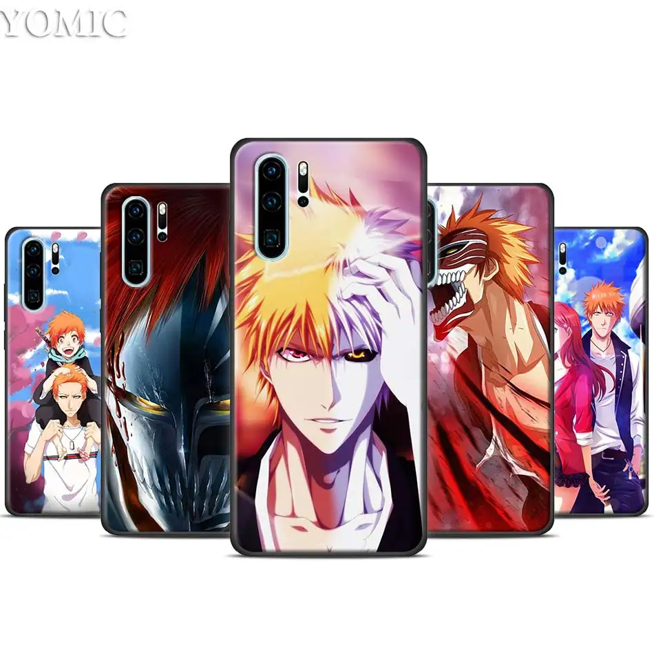 

Bleach Comic Anime Cartoon Silicone Black Case for Huawei P30 20 Pro P10 P20 P30 Lite Mate 10 20 Lite P Smart Plus Case