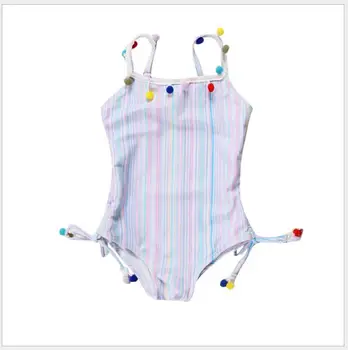 toddler girl cute Colorful stripes backless one-piece swimsuit infant lovely beach clothing for a holiday baby girl swimwear toddler girl cute Colorful stripes backless one-piece swimsuit infant lovely beach clothing for a holiday baby girl swimwear