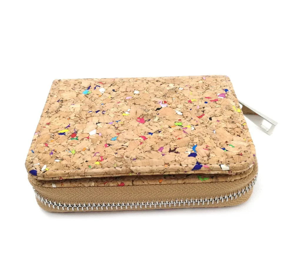 natural cork wallet vegan leather