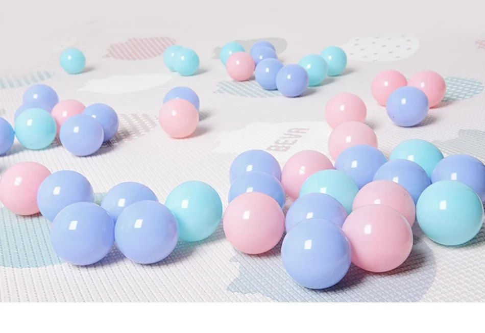 Bolas de Plástico Brinquedos para Crianças ao ar Lote Eco-friendly Colorido Macio Bola Nadar Pit Livre Bolas Piscina Água Oceano Onda 400 Pçs - 20 plástico macio bola nadar pit brinquedos para