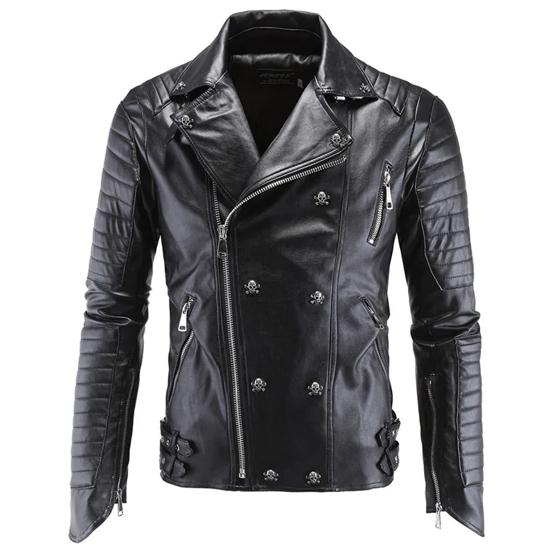 skull leather jacket men 01