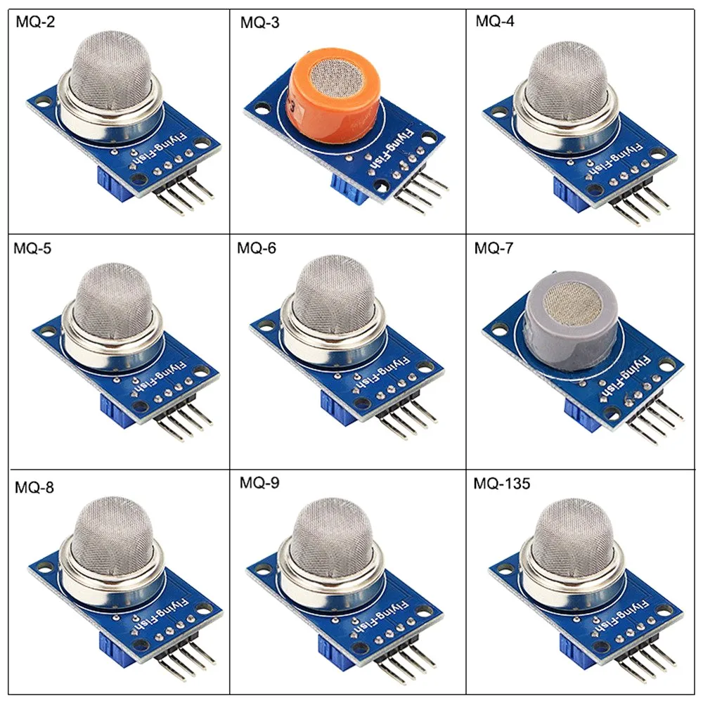 Комплект сенсорных модулей 9 в 1 для Arduino супер Стартовые наборы обнаружения газа