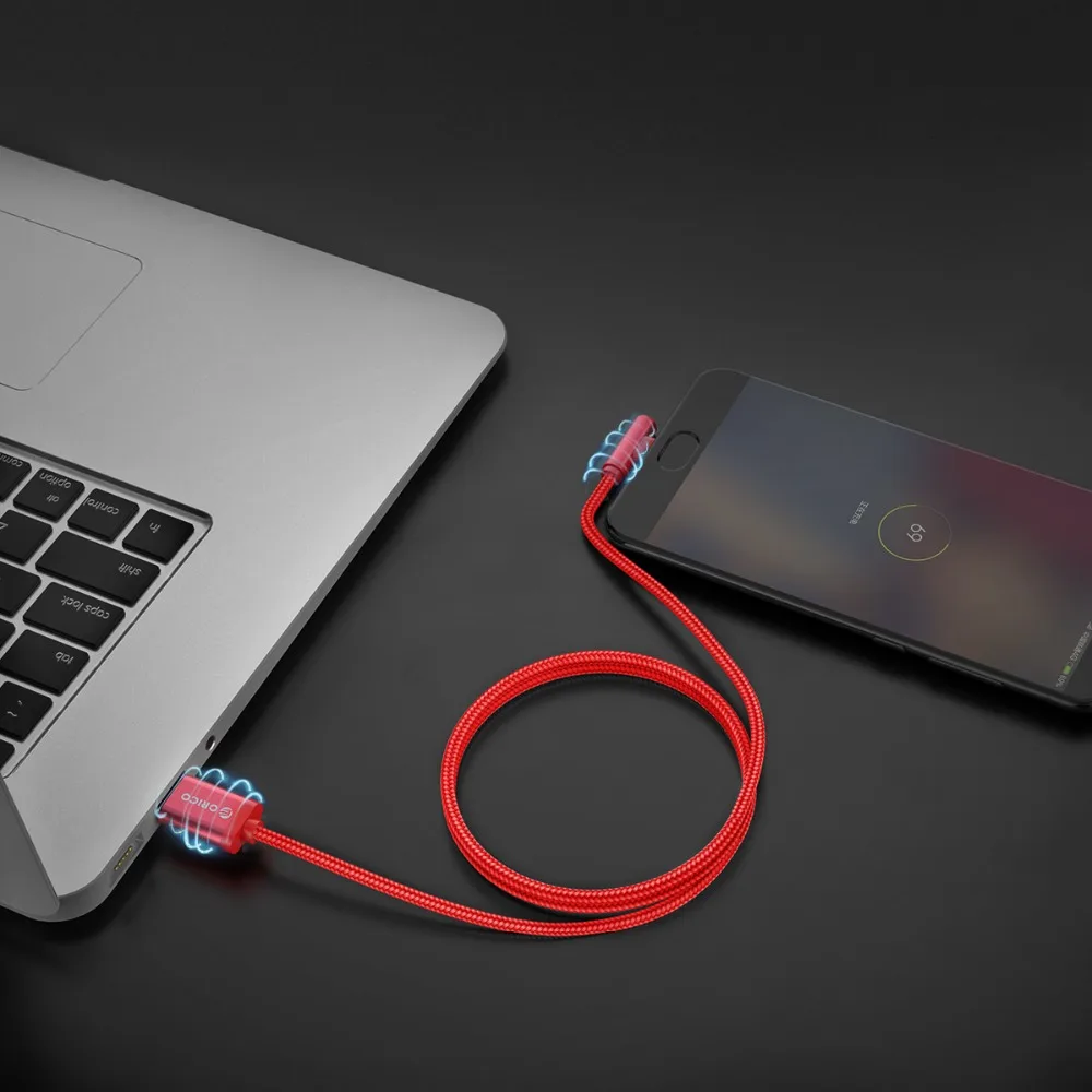 ORICO USB Type C кабель для быстрой зарядки Samsung Note 8 S8 Mi A1 Xiaomi Мобильный телефон зарядное