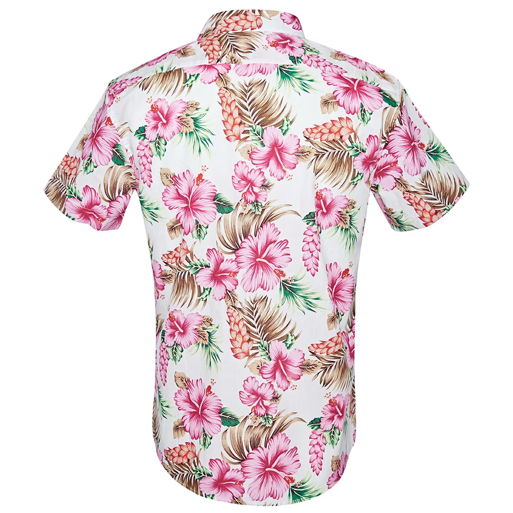 HCXY летние мужские повседневные рубашки с коротким рукавом, мужская пляжная рубашка с коротким рукавом из чистого хлопка, 16 принтов, европейские и американские размеры S-XXL