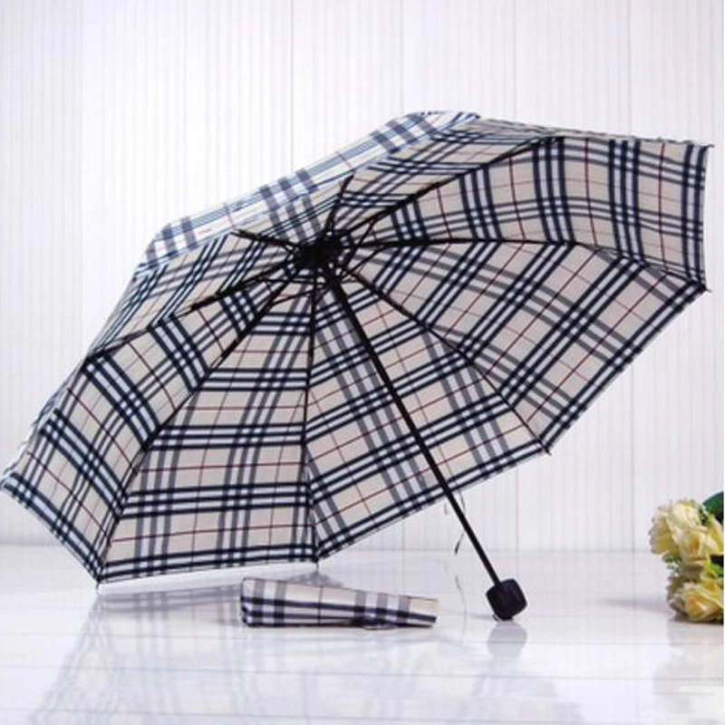 Square Man Umbrellas Three Folding Women Rainy Beach Umbrella Portable For Sale 8K Paraguas