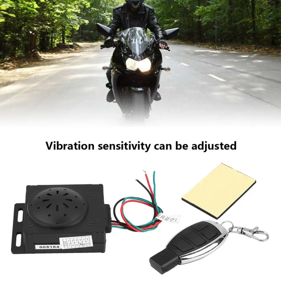 Motorcycle Anti-theft Security Alarm System with Remote Control 9-16V Universal Scooter Motorbike Accessories