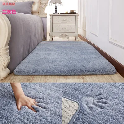 

9 Colors Solid Rugs Pink Puple Carpet Thicker Bathroom Non-slip Mat Area rug for living room Soft Child Bedroom Mat Vloerkleed