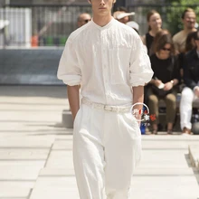 S-6XL! весна и осень подиум свободный хипстер комбинезон широкий комбинезон парикмахер брюки пальто