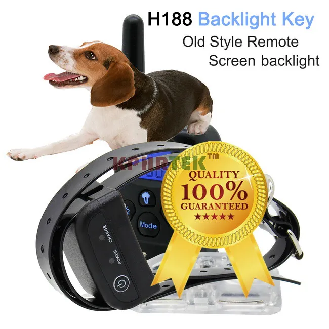 Безопасность питомца против лая ошейник перезаряжаемый и водонепроницаемый ошейник для собак антикоры плавающий воротник электрическое устройство для 1 собаки цвет кнопки опционально - Цвет: H188 Key Backlight