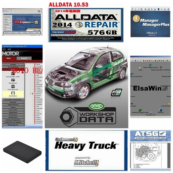 

2020 Hot Alldata 50 software in 1TB HDD auto repair v10.53 all data Mit//chell OD5 vivid workshop data atsg Elaswin Hard Disk