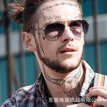 

Malone Face Sticker Waterproof Flower Arm Tattoo Sticker Temporary Sticker Post Malone Temporary Tattoo G0518