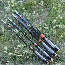 Ультракороткое позиционирование удочка для ловли на течении углеродный, сверхтвердый 2,7 М 3,6 М 4,5 М 5,4 м телескопическая удочка портативная