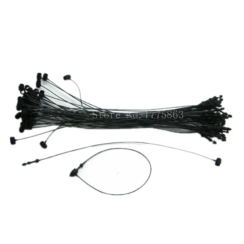 

5" BLACK Snap Lock Pin Security Loop Plastic Tag Fastener (1000 Pcs) AA7633