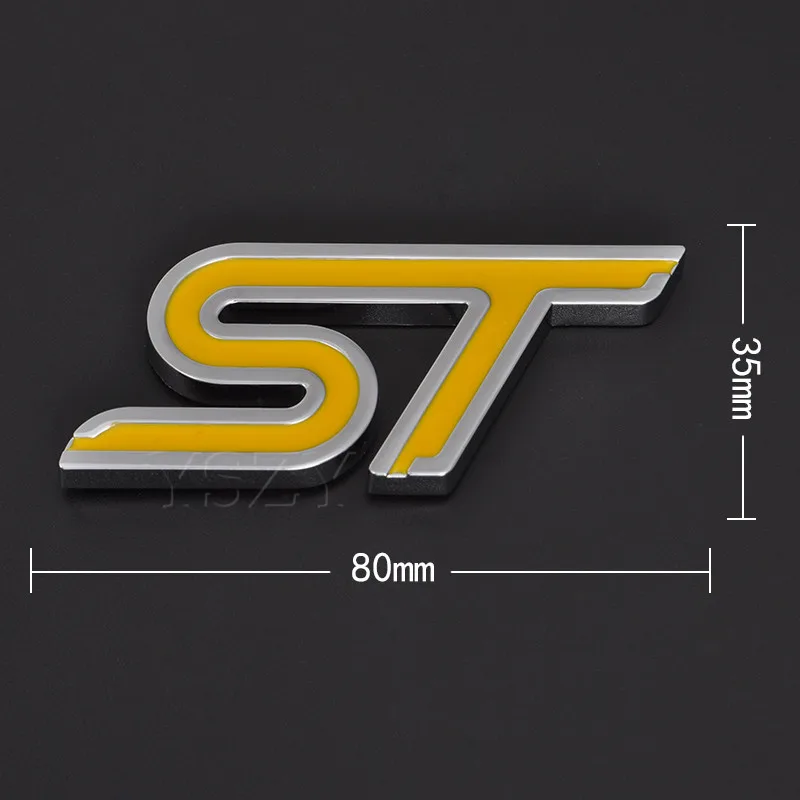 Модная Металлическая Автомобильная наклейка Спортивная эмблема значок наклейка для Ford Focus ST Fiesta Ecosport 2009- Mondeo Авто Стайлинг Аксессуары