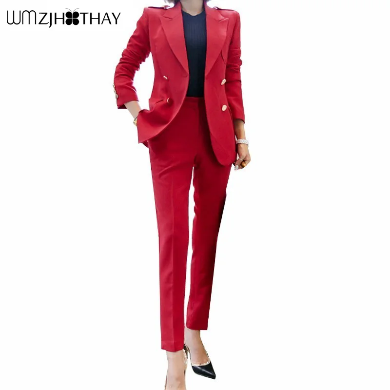 White collar Suit Women 2019 Autumn New OL Professional Wear Fashion