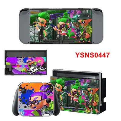 YSNS0447 Splatoon 2 наклейки s shand переключатель кожи NS консоли контроллер виниловые наклейки игровой ЧЕХОЛ ДЛЯ NS - Цвет: YSNS0447