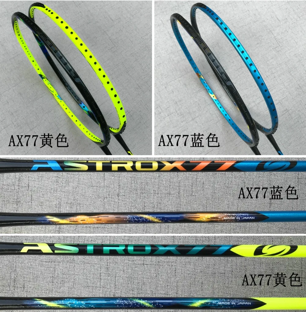 

Racquet Sports Badminton Rackets Astrox 77 blue and green badminton racket rakieta
