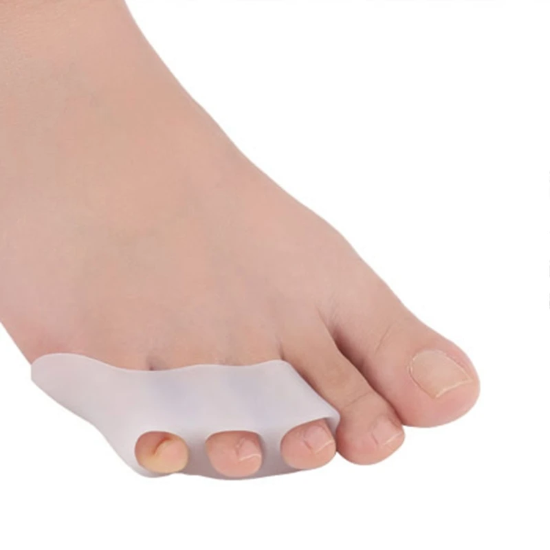 Bunion Shield Gel Pinky Toe Separator Straightener Gel 3 Hole Bunionette Pads Bunion Corrector Foot Care Tool Bunion Shield Gel Pinky Toe Separator Straightener Gel 3 Hole Bunionette Pads Bunion Corrector Foot Care Tool