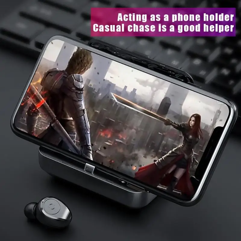 F9-5 TWS беспроводные Bluetooth наушники с цифровым дисплеем 1300 mAh power Bank