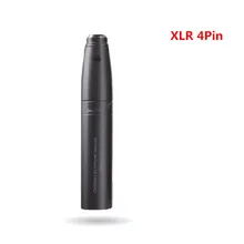 Professional XLR Mini 4pin Feale to 3Pin Male Phantom Connector for Shure Other XLR Mini 4pin