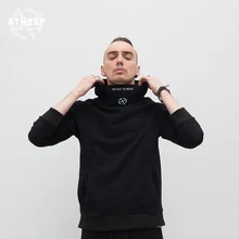 Athief толстовки человек чистый хлопок, вышивка мужской прилив бренд легко повседневные мужские