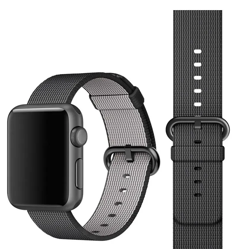 Ремешок EIMO Nato для apple watch, ремешок 44 мм, 40 мм, apple watch 5, 4, 3, 2, iwatch, ремешок 42 мм, 38 мм, плетеный нейлоновый браслет correa, ремешок для часов