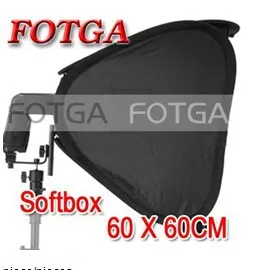 Wholesale 24 Portable 60cm Softbox Soft Box for Flash Light Speedlite Photo Speedlight