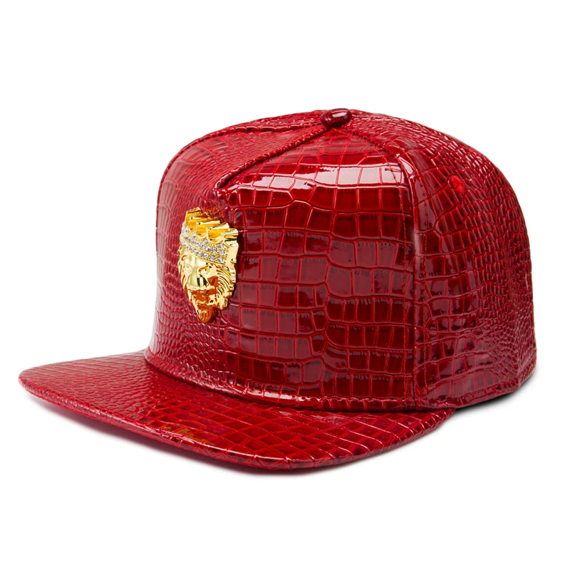 black baseball cap trend trendy crystal crown lion head hip hop flat brimmed personality leather hats 2017 black baseball cap trend trendy crystal crown lion head hip hop flat brimmed personality leather hats 2017