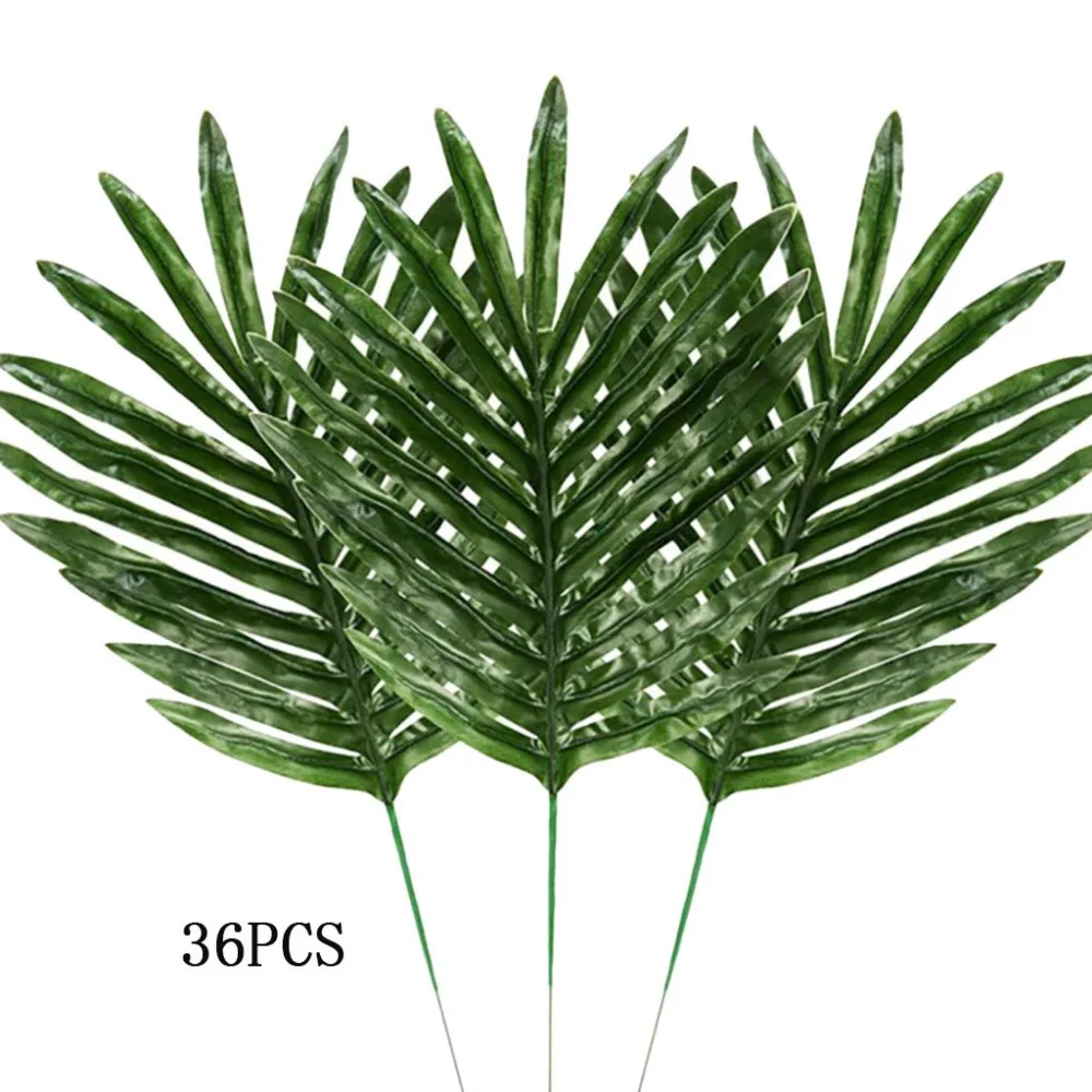 

Fake Flowers Home Decor Plastic Fake Flower Garden Leaves Tropical Imitation Plantsleaves Hawaiian Party Theme K404