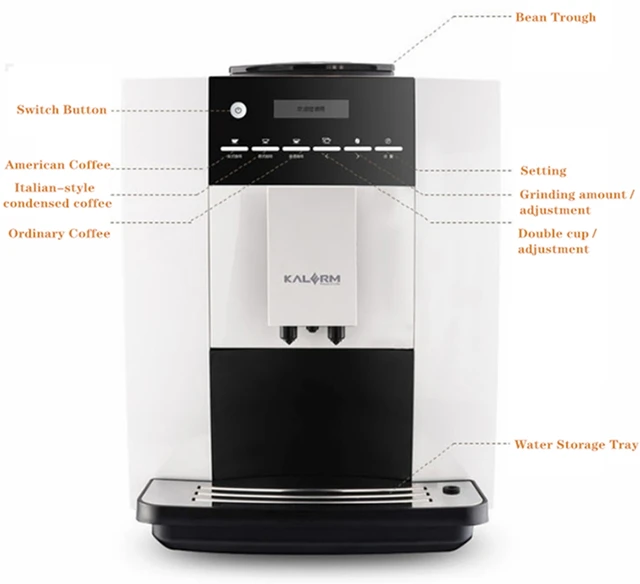 Kalerm-自動エスプレッソマシン,自動コーヒーマシン,プレス付き  