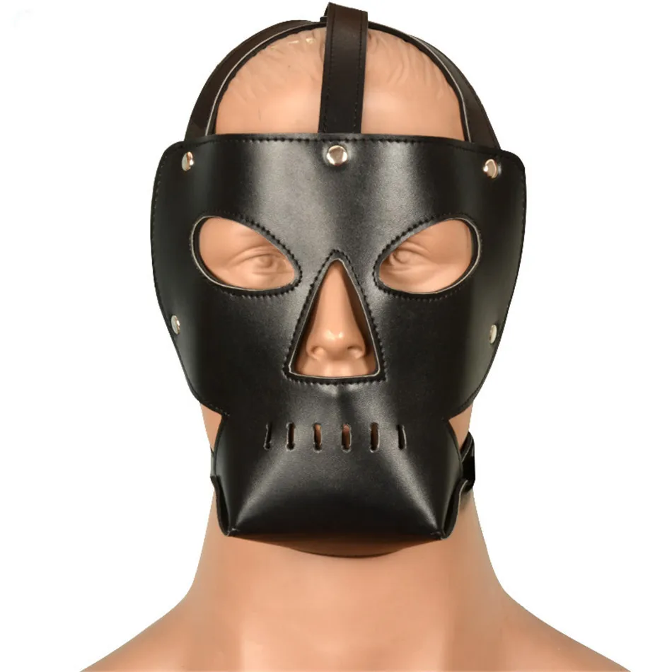 Buy Bdsm Bondage Hoods Head Sexy Mask Pu Adult Games 
