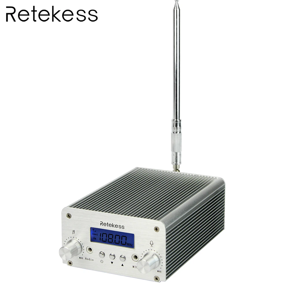 Retekess TR501 6 Вт PLL fm-передатчик Мини Радио Стерео станция беспроводной вещания+ мощность+ антенна автомобильный кинотеатр кампус вещания